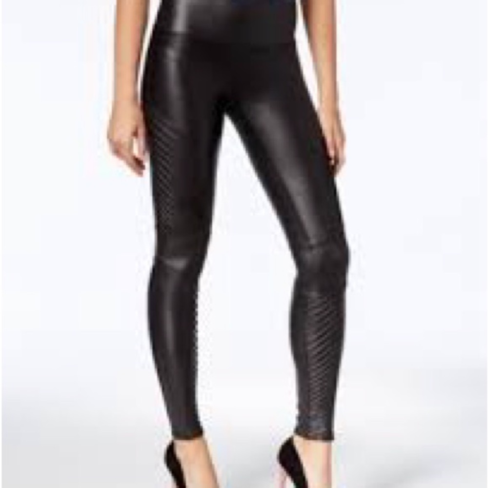 Spanx faux leather Black Leggings